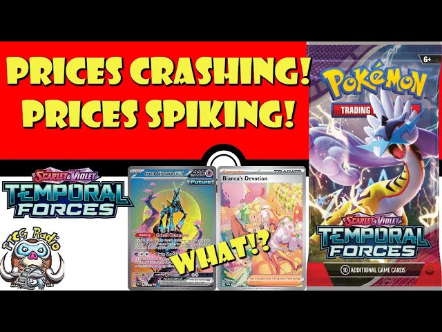 Temporal Forces Price are Crashing AND Spiking!? WHAT!? (Pokemon TCG News) - YouTube Temporal Forces Price are Crashing AND Spiking!? WHAT!? (Pokemon TCG News) - YouTube