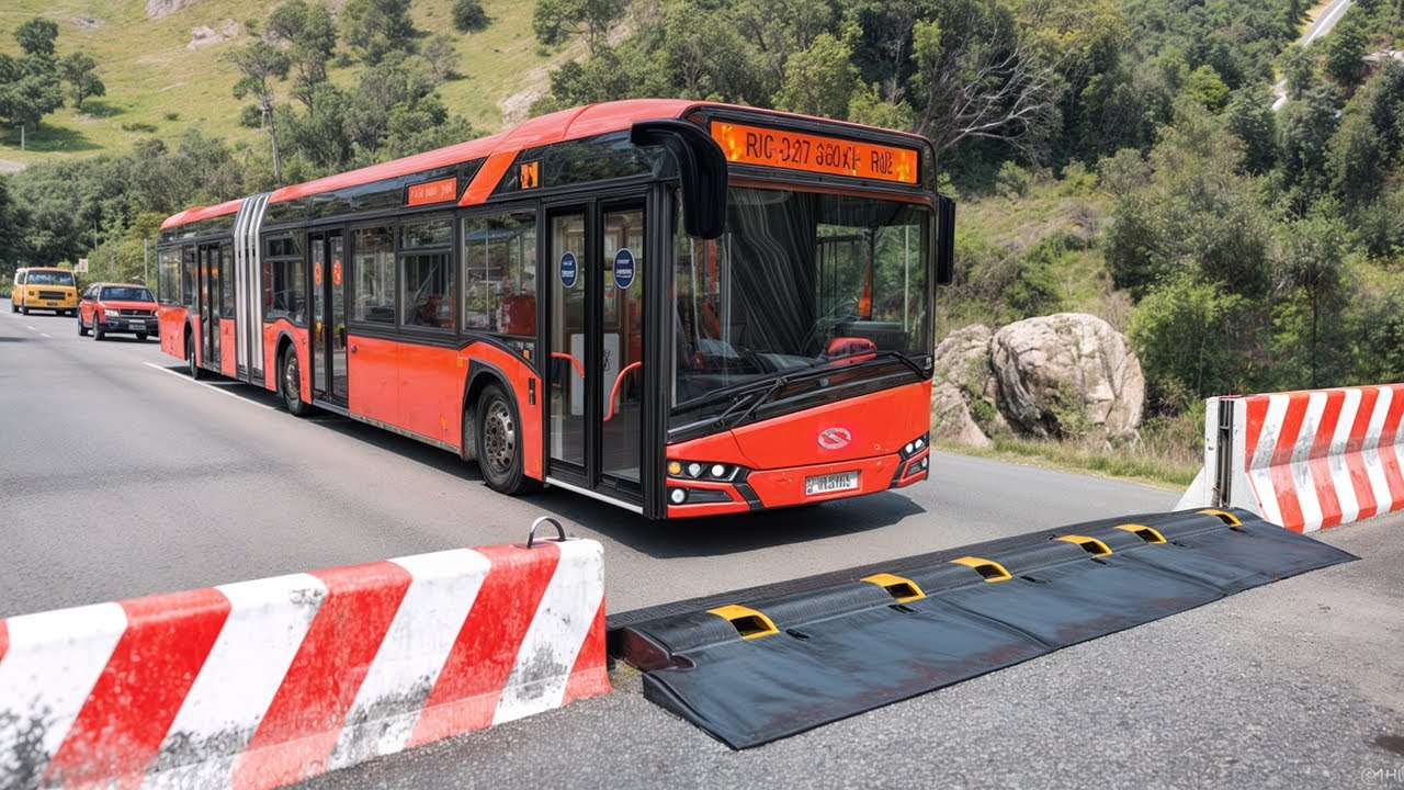 Trucks and Cars vs Speed Bumps #31 #usa #taxes #ohio #california | BeamNG Drive | DIO-SpeedBump-BNG