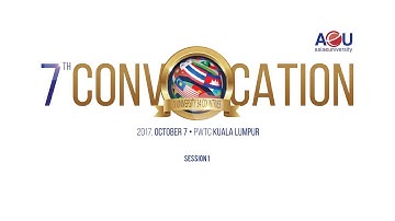 AeU 7th Convocation 2017 Session 01