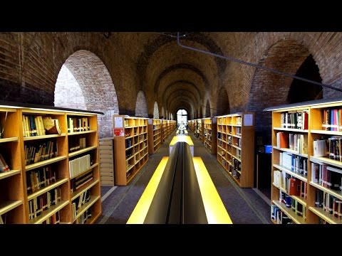 Barcelona,  Library / Biblioteca UPF, Dipòsit de les Aigües. Pompeu Fabra Universidad / University