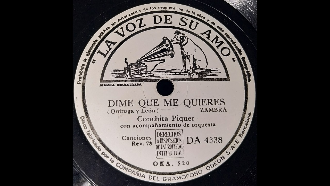 DIME QUE ME QUIERES - Zambra - Conchita Piquer