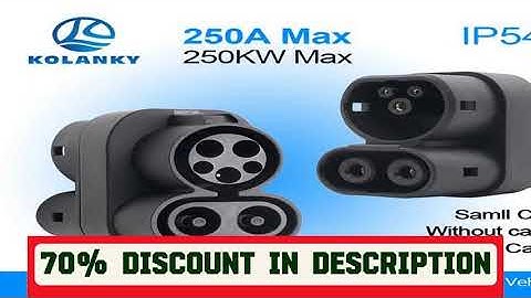 A must-have product! Kolanky 250A CCS1 Charger to CCS2 EV CCS1 to CCS2 Electric Vehicle Charger DC