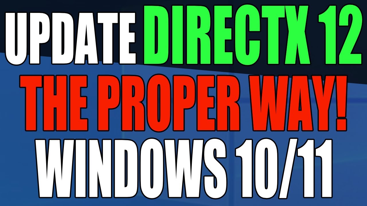 GEEKrar on X: DirectX Download for Windows 10 (A Quick Gamers Guide)    / X