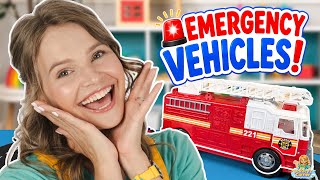 Toddler Learning - Emergency Vehicles for Kids with Silly Miss Lily | Learning Videos for Toddlers