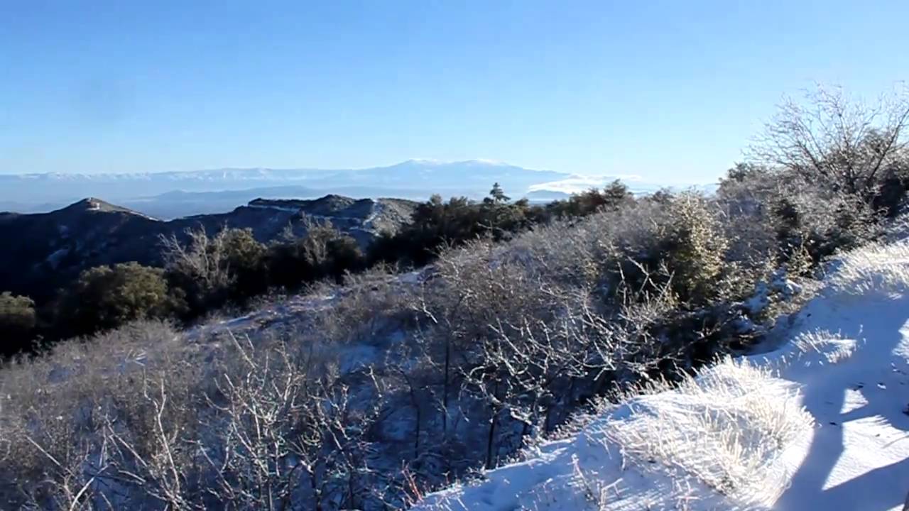 Snow day in Santa Ana Mountains YouTube