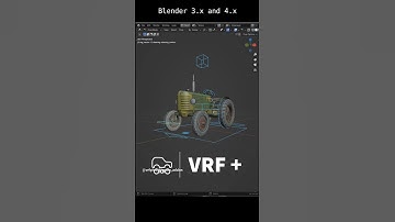 tractor rig in blender 4.x #tutorial  #blenderaddons #rigging #truck #tractor