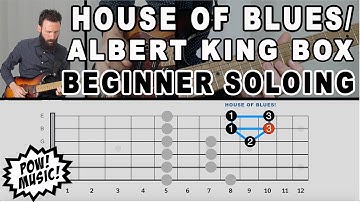 Easiest Way to Play Pentatonic Scale - House of Blues/Albert King Box - Beginner Soloing (FretLIVE)