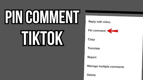 How To Pin A Comment On Tiktok