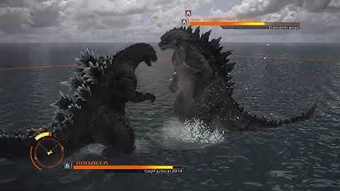 GODZILLA ps4 online battle: Godzilla vs Godzilla 2014