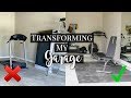 I TRANSFORMED MY (SMALL) GARAGE INTO A GYM! | AFFORDABLE TIPS  & TRICKS TO CREATING A HOME GYM!!