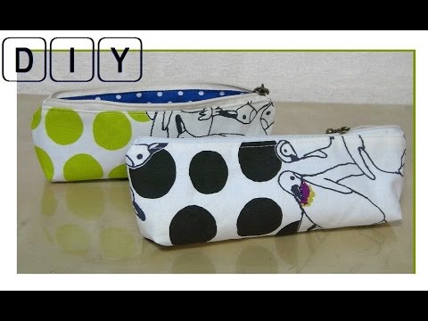 簡単 ペンケースの作り方 マチ付き Pencil Case With A Gusset Youtube