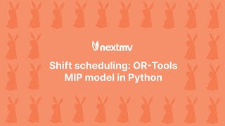 Shift Scheduling with OR-Tools MIP model in Python