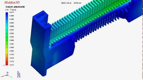 Moldex3D Filling Simulation - Connector - Weld line location