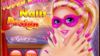 barbie games nail