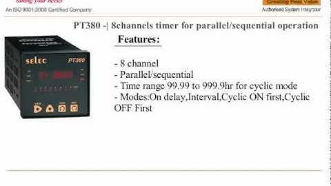 SELEC TIMER PT380 TIME