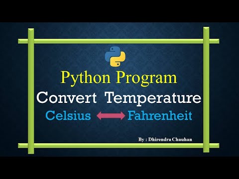 WAP - 8 || #Python Program to Convert #Celsius To #Fahrenheit or Fahrenheit to  Celsius