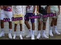 Air force 1 summer outfits (Shorts) (All white)