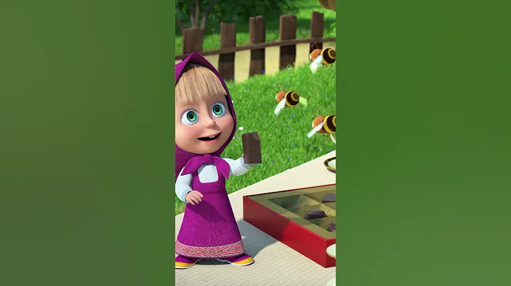 Even bees love chocolate! 💖🍫 #Wellbeeing #MashaAndTheBear #Shorts #cartoonforkids #kids