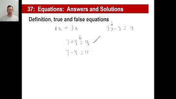 Saxon Math - Pre-Algebra 1/2: 3rd Edition (Lesson 37) - Equations: Answers and Solutions
