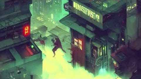 CYBER CITY AI generated music video with futuristic music in cyberpunk style | Stable Diffusion