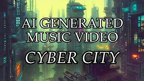 CYBER CITY AI generated music video with futuristic music in cyberpunk style | Stable Diffusion