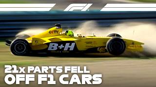 21 Times F1 Cars Disintegrated