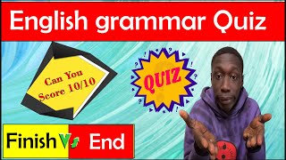 English Grammar Quiz Questions with Answers | Test #4 | For Elementary level