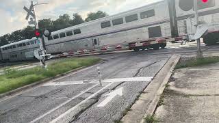 Southbound Amtrak Texas eagle 21 train at dittmar road in south Austin Texas on 6/14/26