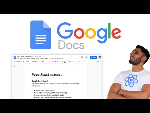 ? Let's build Google Docs with REACT.JS! (Next.js, Rich Text Editor, Tailwind CSS & Firebase)