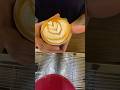Wing tulip latte art ASMR #latteart #barista #coffeetime