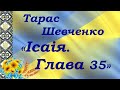 Тарас Шевченко «Ісаія. Глава 35» (із «Кобзаря» 1859 р.)