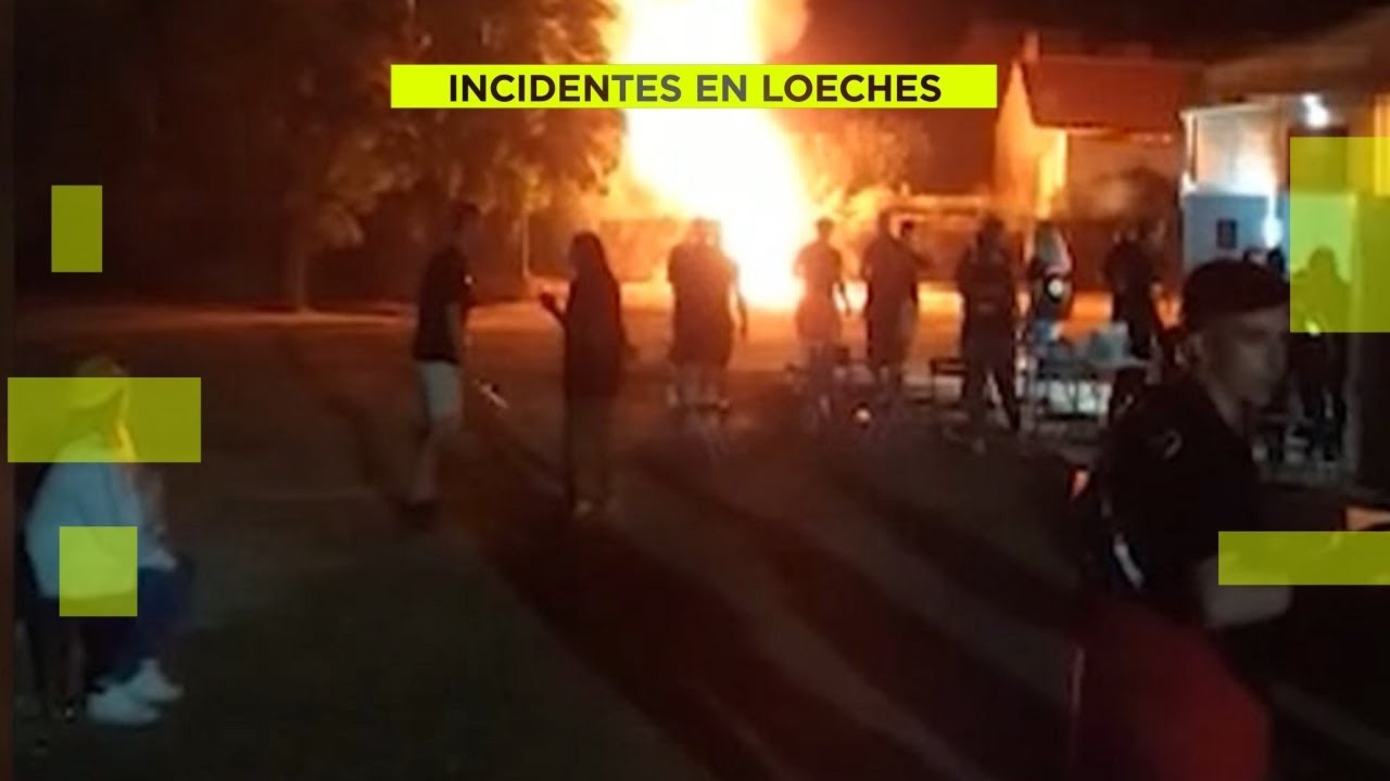 Incendio durante las fiestas de Loeches