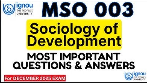 IGNOU MSO 003 MOST IMPORTANT QUESTIONS FOR DEC 2025 EXAMS | IGNOU MSO 003 GUESS PAPER #mso003