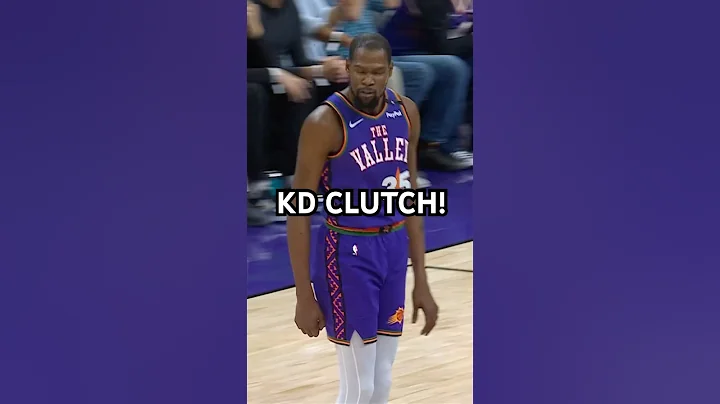 Kevin Durant with the clutch jumper to tie the game!