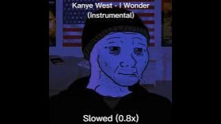 Kanye West - I Wonder (slowed to 0.8x, instrumental, TikTok version) 