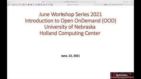 June Workshop Series 2021 - Day 3 - Introduction To HCC