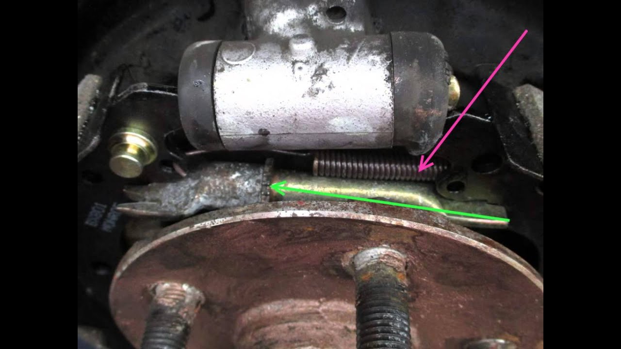 corolla 2005 rear drum brakes, replacement and removal - YouTube