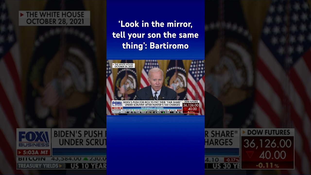 ‘HEIGHT OF HYPOCRISY’: Biden under scrutiny for ‘fair share’ push amid Hunter tax charges #shorts