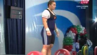 Champion of Europe on weightlifting 2010 Tatiana Kashirina part 1