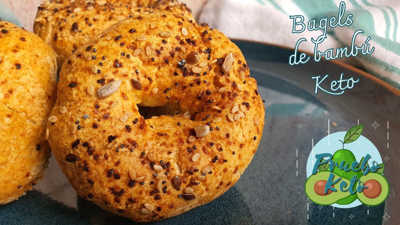 Bagels de bambú #keto | sin azúcar | sin harina | by @BambooLoveChannel