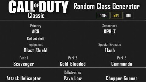 MW2 - Rundown Team Deathmatch (21-10) Random Class Generator #32 [2020]