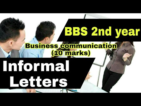 Informal letters with Nepali translation || BBS 2nd year || Business Communication