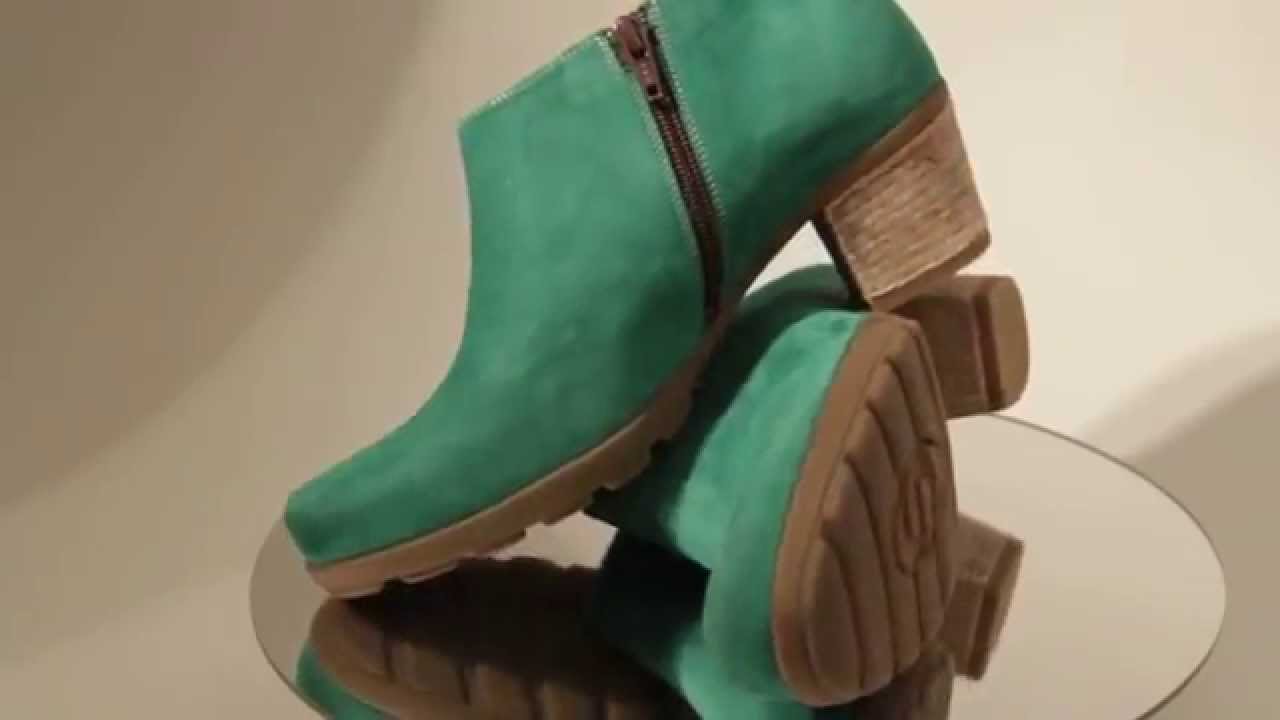 Durea 9481 875 5410 enkellaars - Helgroen nubuck, wijdte H - YouTube