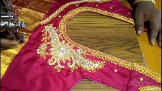 Embroidery and aari work blouse measurement
