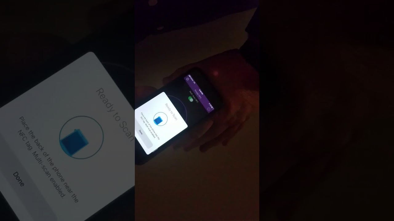 xLED and xNT next to one another, being read by an iPhone 8 - YouTube