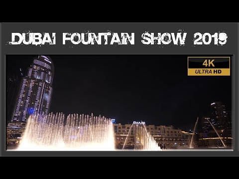 The Dubai Fountain Show 2019 – powerful music 4K