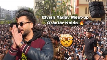 ELVISH YADAV MEET-UP GREATER NOIDA 🔥 FULL VEDIO  IIMT GROUP OF COLLEGE 