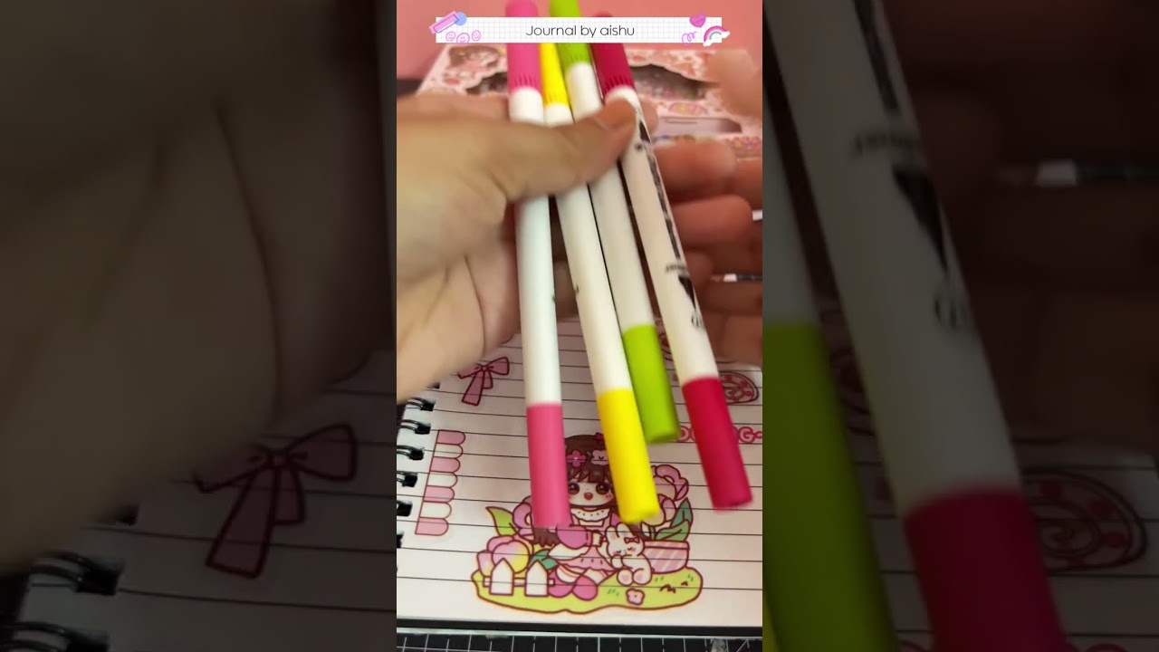 ASMR mini journal 📔 #shorts #asmr #journal #cute #kawaii #relaxing #viral #satisfying #fyp #diy 