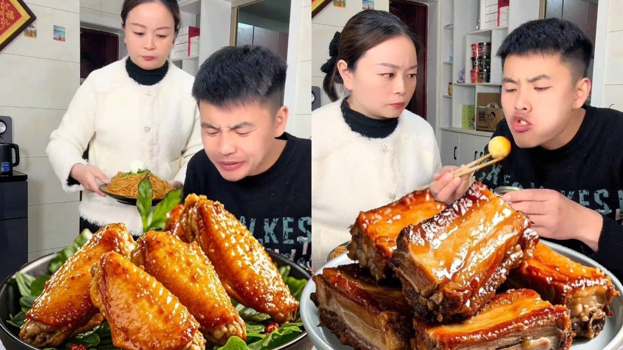 My stupid husband wanted to eat the eggs for himself, but I ate two chicken legs instead.