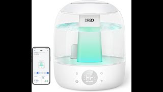 DREO Humidifiers for Bedroom Baby HM409S, Ultra Quiet 28dB & 3L Top Fill Cool Mist Humidifier
